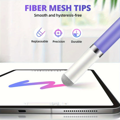 4 in 1 Fine Tip Capacitor Pen - Versatile Stylus for Writing Small Characters, Compatible with Samsung, Microsoft, Android Phones, and Tablets