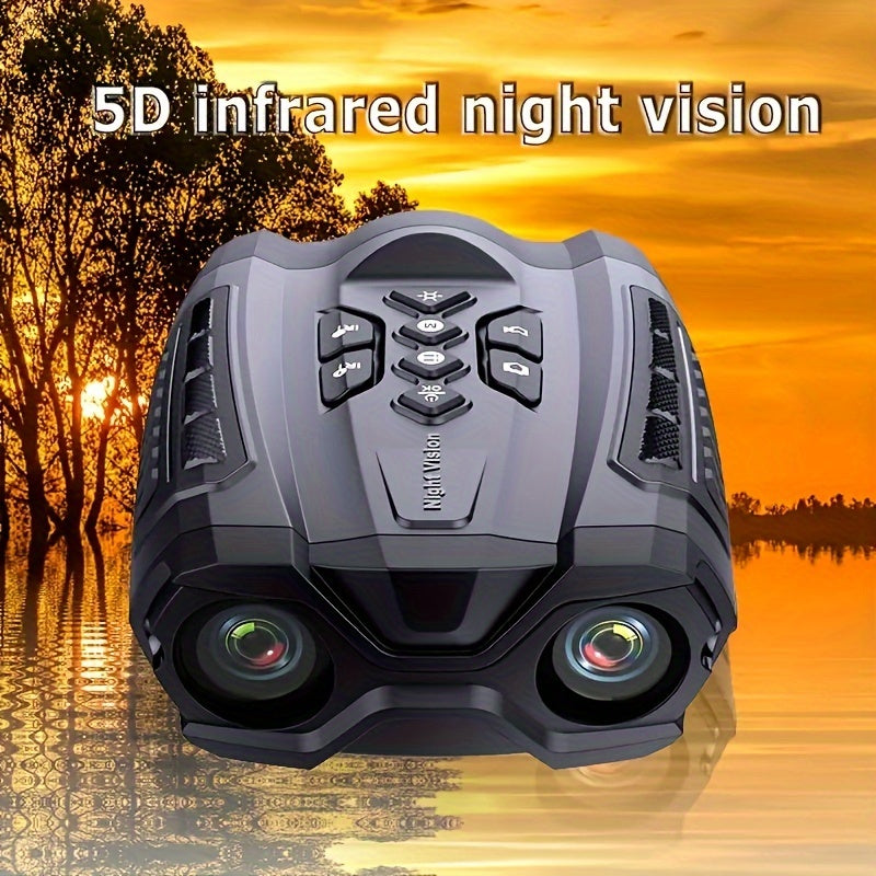 32GB Digital Night Vision Goggles - 4K 1080P High-Power Scopes with 10x Zoom, 3W Infrared, Video Recorder - 1,000 Ft Viewing Range, 3 inch HD LCD Screen for Night Hunting and Camping