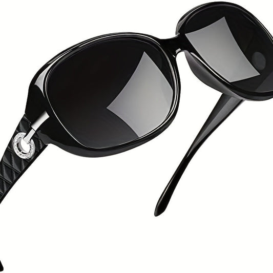 Polarized Women's Oval Sunglasses - Large Sun Shades for Drivers, Perfect for Summer Beach & Vacation Travel