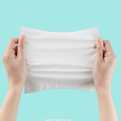 100 Count Cotton Disposable Facial Towels – Extra Thick Soft Towel Tissues with Pull-Out Design, Perfect for Beauty Salon and Home Facial Cleansing