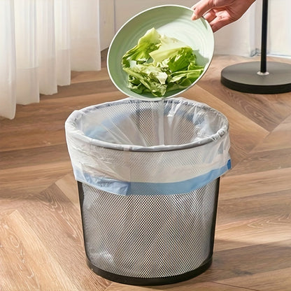 3 Rolls of 45pcs Heavy-Duty 4 Gallon Small Drawstring Plastic Trash Bags - Leak-Resistant, Easy-to-Tie Liners for Bathroom, Office, and More - Space-Saving and Convenient