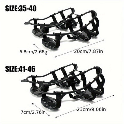 24 Tooth Anti-Slip Crampons - Shoe Covers for Ice and Snow, Ideal for Hiking, Climbing, Walking, Running and  Hunting