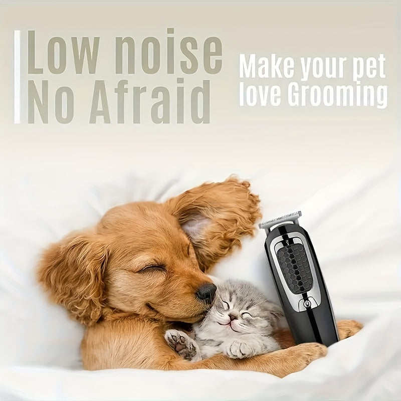 Cordless Rechargeable Dog Paw Trimmer - Electric Clippers for Paws, Ears, Face, and More