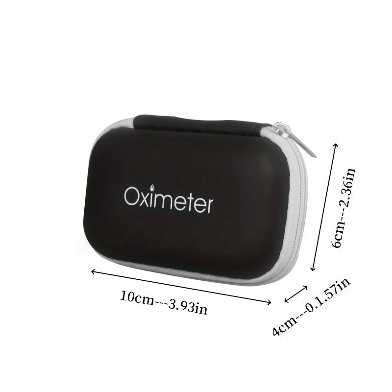 Durable Fingertip Pulse Oximeter Case with Zipper - Portable Protective Carrying Bag for Blood Oxygen Monitor - Ideal for Travel and Daily Use