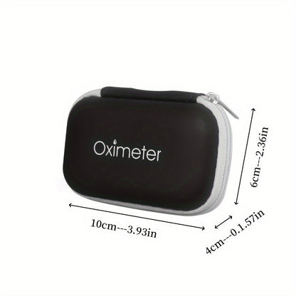 Durable Fingertip Pulse Oximeter Case with Zipper - Portable Protective Carrying Bag for Blood Oxygen Monitor - Ideal for Travel and Daily Use