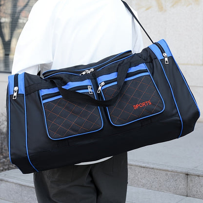 Extra-Large Men's Travel Bag - Spacious and Organized with Multiple Pockets, Durable Luggage for Easy Clothes Storage and Seamless Travel