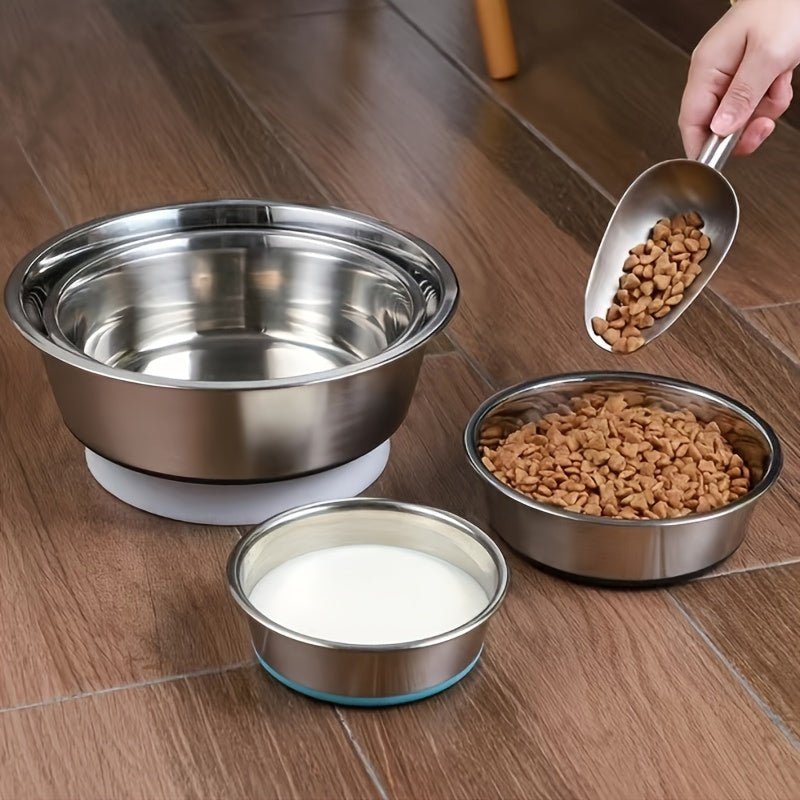 Premium Stainless Steel Dog Bowl – Durable, Anti-Overturning, Non-Slip Feeder for Easy Mealtime – Ideal for Happy and Healthy Dogs