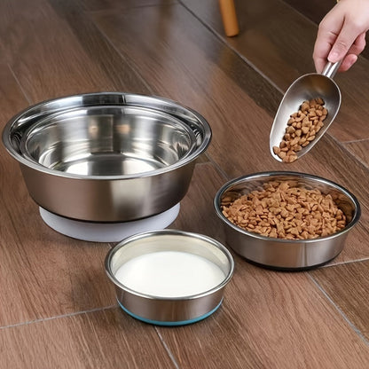 Premium Stainless Steel Dog Bowl – Durable, Anti-Overturning, Non-Slip Feeder for Easy Mealtime – Ideal for Happy and Healthy Dogs