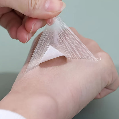 100pcs Flexible Waterproof Bandages – Breathable Transparent Patches for Wound Care, Swimming & Bathing