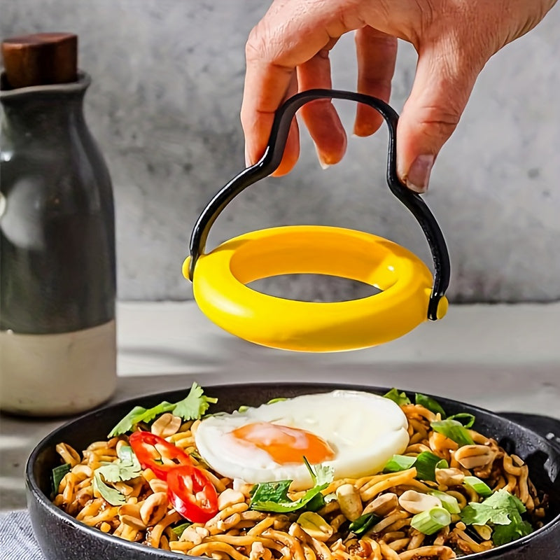 Silicone Egg Rings 2-Pack – Nonstick Cooking Molds with Stay-Cool Handle, Perfect for Eggs, Pancakes and Breakfast Sandwiches – Heat-Resistant and Leak-Proof
