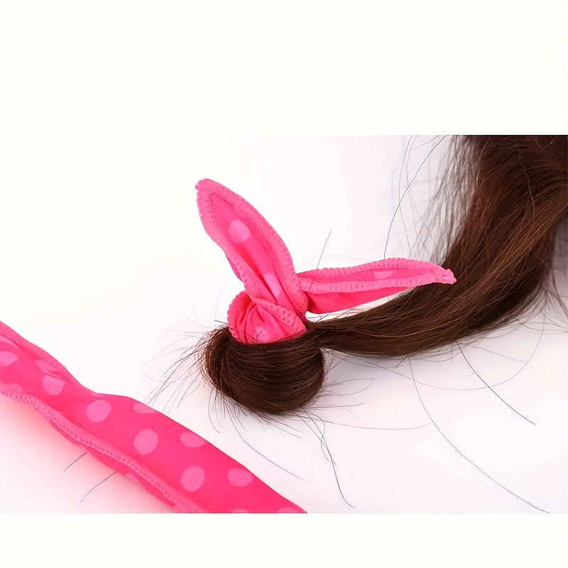 10/20/30pcs Flexible Foam Hair Curlers - No Heat Overnight Sleep Rollers for Natural Curls & Waves, Soft Polka Dot Sponge Styling Tools for Women