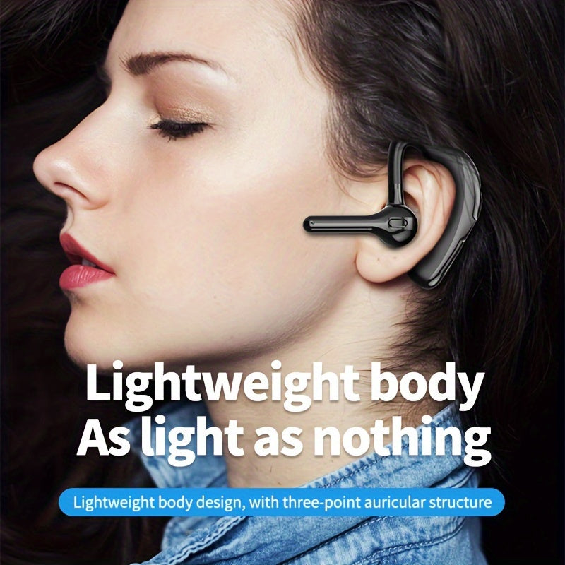 X13 Wireless Single Ear Headset with Mic - Noise Cancelling, Waterproof, Long Standby Time, Bluetooth 5.2 Handsfree Earpiece