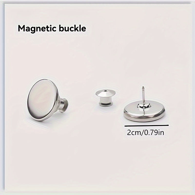 Contemporary Metal Magnetic Hooks for Curtains – 12/20/32pcs Wall-Mount Magnetic Clasps for Shower Curtains, Seam Closure, Wall and Door Stickers