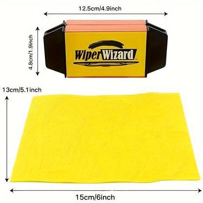 Yellow Miracle Wiper Blade Renewal Brush – Universally Fit – Instantly Restores and Repairs for Clear Vision