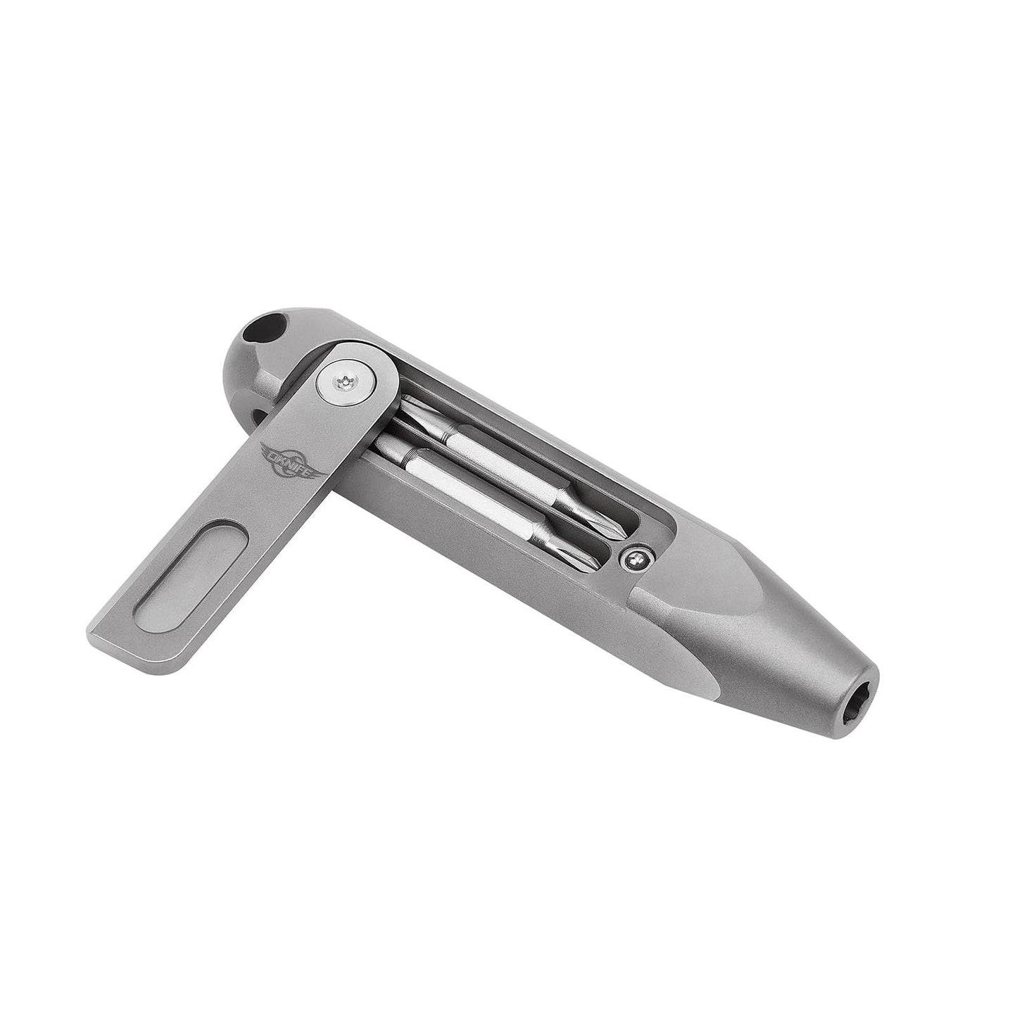 OKNIFE Otacle D1 Titanium EDC Screwdriver – 8-in-1 Multi-Bit with S2 Steel Magnetic Bits, Mini Precision Tool for Work & Daily Use