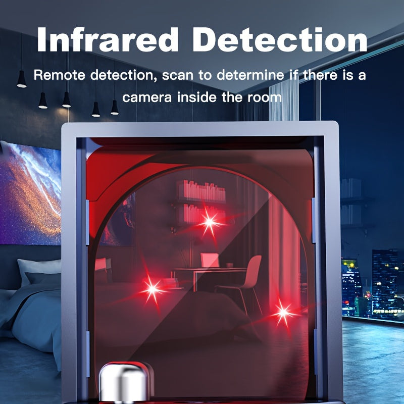 Advanced Anti-Spy Hidden Camera Detector – Ultimate Privacy Protection Device with Real-Time Alerts, Detects Wireless Signals for Home, Office, or Hotel Room – Portable and Easy-to-Use