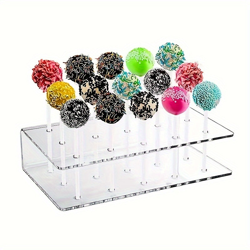 Acrylic Lollipop Display Stand - 15/20 Hole Candy Display Rack, Supermarket Candy Decoration Bracket