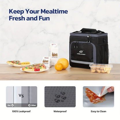 Premium Insulated Lunch Tote Bag - Leakproof, Thermal & Water-Resistant, Spacious Design for Men and Women - Ideal for Work, School and Outdoor Activities