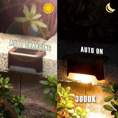 16 Pack Solar Outdoor Garden Lights - Household Garden, Stairs, Deck, Aisle Wall and Rail Decorative Lights