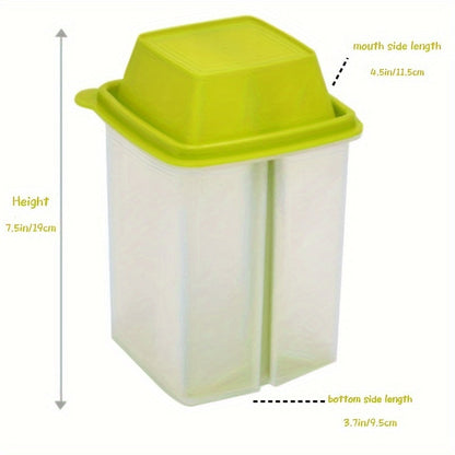 Reusable Plastic Food Storage Container with Filter Lid – 40 oz for Pickles, Olives, Fruits and Vegetables, Dishwasher Safe