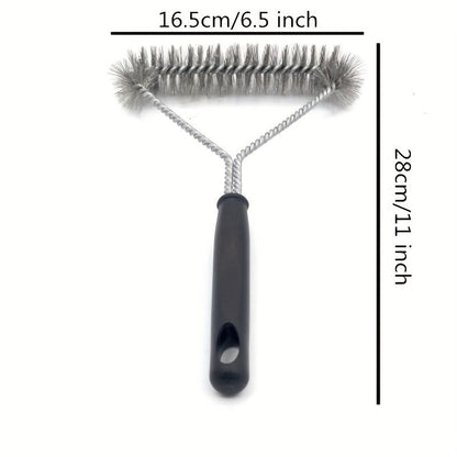 Extra-Long Handle Y-Design Grill Cleaner Brush – Durable Stainless Steel Bristles for Non-Stick BBQ Cleaning – Ideal Outdoor Grills Accessory, Perfect for School Supplies and Back to School (1pc)