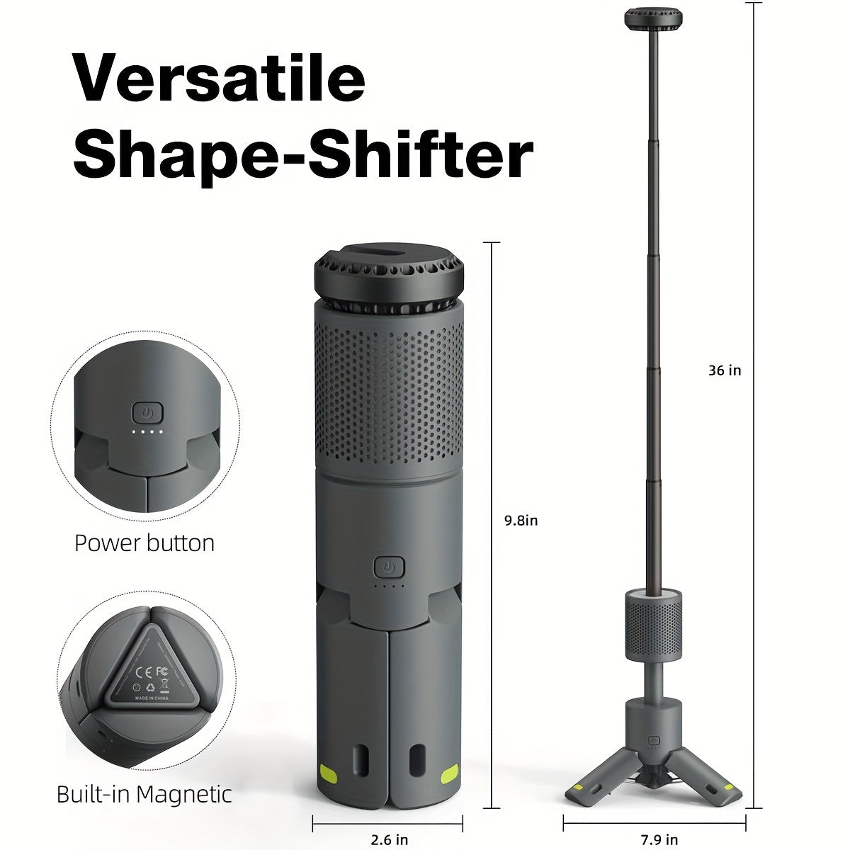 Topsky Multifunction Camping Light - Magnetic and Telescopic Rechargeable Lantern - Portable Outdoor Light for Adventure, Hiking, Emergency - Camping Essentials
