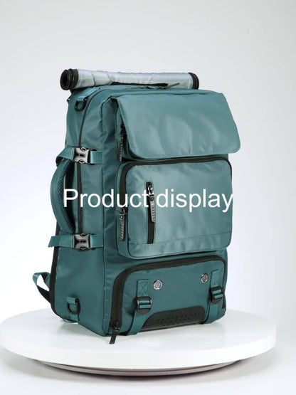 Multifunctional Travel Backpack - Waterproof Computer Backpack with Shoe Compartment, 17.3-Inch Laptop Carry-On, Airline-Approved Schoolbag for Men and Women