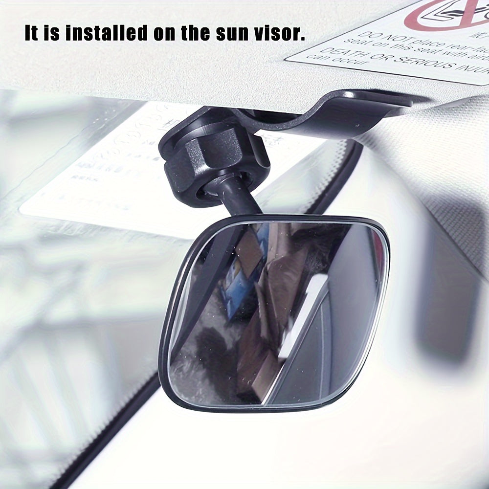Car Mirror – Automotive Interior Wide Angle Convex Rearview Mirror, Adjustable Backseat Rear View Accessory