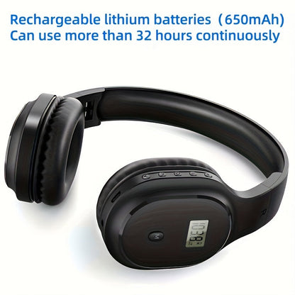 3 in 1 Multifunction Wireless Headphones - Audio Cable, Charging Cable, 650mAh Rechargeable Battery