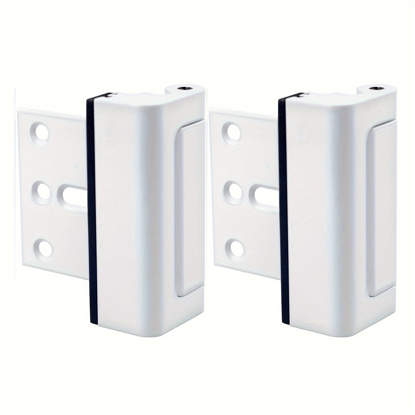 2pcs Door Lock For Home Security- Easy To Install Door Latch Device, Aluminum ConstructionTamper Resistant, Black/White/argent Door Locks