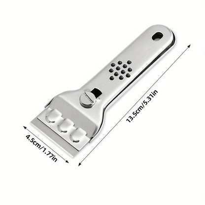6pcs Cleaning Scraper Set - Multipurpose Blade Scraper for Paint, Oil, Dirt and Kitchen Surfaces, Essential Cleaning Tool