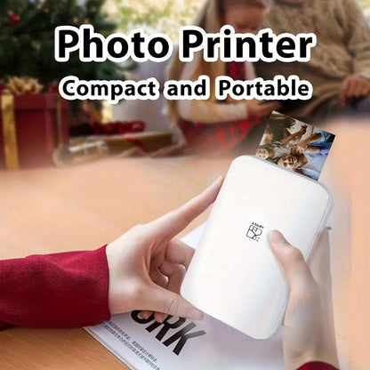HPRT Wireless Portable Mini Color Printer - Free 5 Sheets of ZINK Paper, High Definition Color Reproduction, Direct Mobile Printing for iOS/Android Devices
