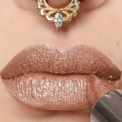 Long-Lasting Moisturizing Lipstick & Gloss Set - Shimmering Pearlescent Finish in Pink, Purple, Red, Golden & Black, Hydrating Non-Fading Formula for All Skin Types [Fast Arrival]