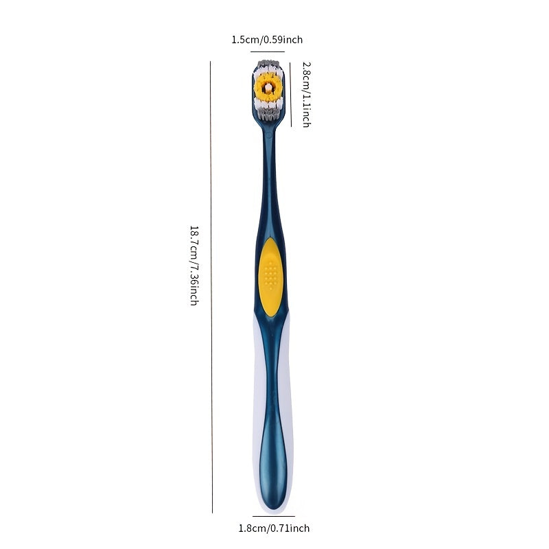 6pcs Adult Toothbrush Set – Hard Bristle, Lightweight & Travel-Friendly