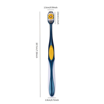 6pcs Adult Toothbrush Set – Hard Bristle, Lightweight & Travel-Friendly