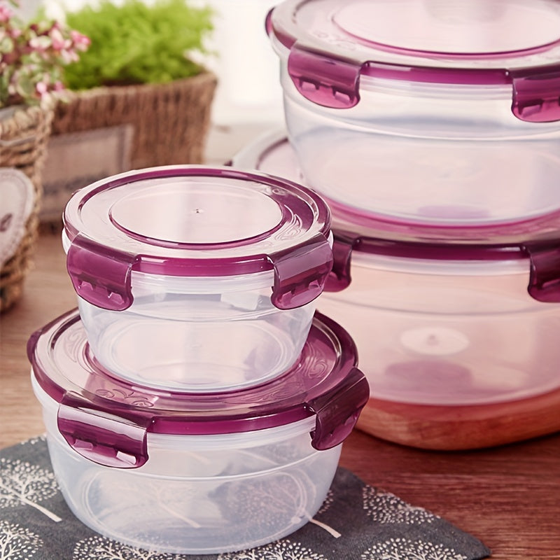 4 Piece Large Capacity Transparent Plastic Refrigerator Storage Boxes – Airtight, Stackable, Space-Saving Containers for Fruits, Vegetables, Meat, Eggs, Dumplings – Easy Clean, Fresh Preservation