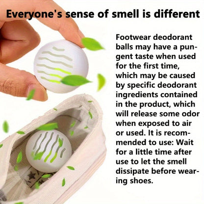 6-Pack Deodorant Balls – Powerful Odor Eliminators for Sneakers, Lockers, & Gym Bags – Long-Lasting Fresh Scent – Compact and Portable – Perfect for Home, Office, and Car