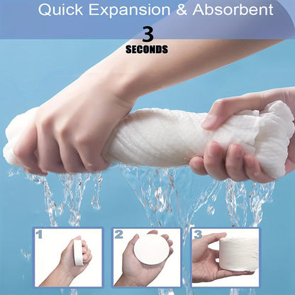 12pcs Disposable Bath Towels – Extra Thick & Large Cotton Towels, Portable Washcloths for Travel, Beach, Shower, Hiking, and Camping