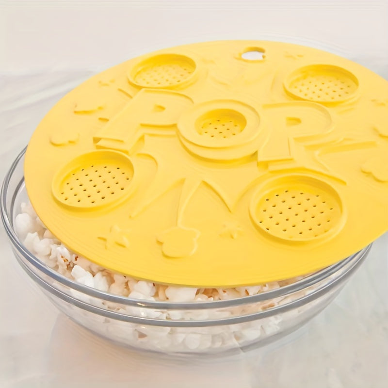 Silicone Microwave Popcorn Lid – Versatile Popcorn Flavored Kitchen Tool – Easy Flavoring Kitchen Supplies
