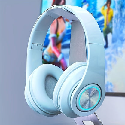 Multifunctional Wireless Headphones with Headband - Supports Card Insertion, Wired and Wireless Use
