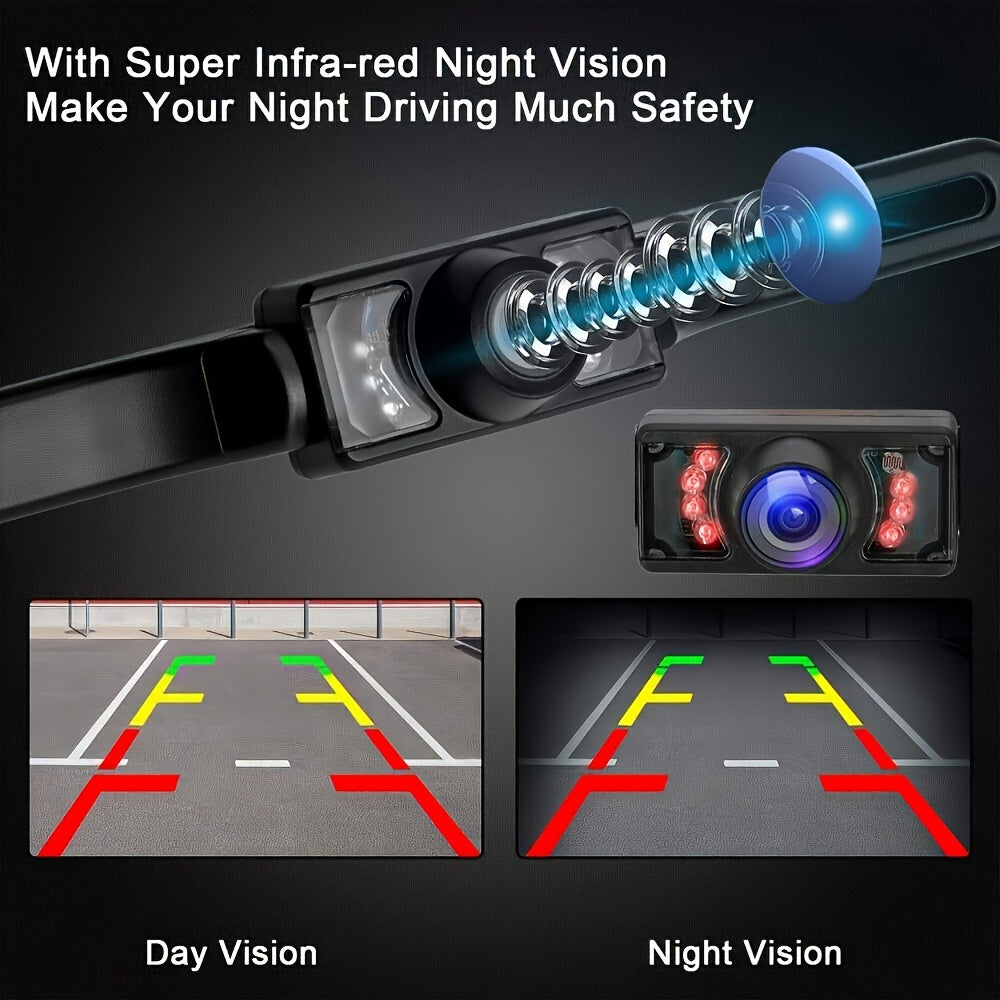 Wireless Backup Camera Kit with 4.3" Monitor – Easy Plug and Play Installation, Super Night Vision for Safe Reversing and Parking