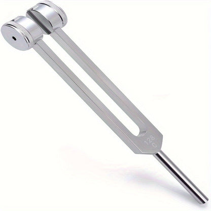 128Hz Medical-Grade Tuning Forks - Dual-Purpose Ear Cleaner and Vibration Tool | Large Ergonomic Design with Bell Clips for Soothing Ear Massage