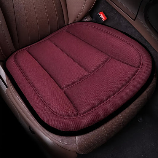All-Season Universal Car Seat Cushion - Medium Soft, Non-Slip, Breathable Fabric, Portable Comfort Pad