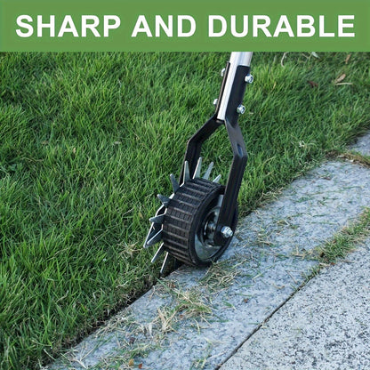 Sharp & Durable 3 Stage Manual Lawn Edger – 58.3 Inch Stainless Steel Handle with Comfort Grip