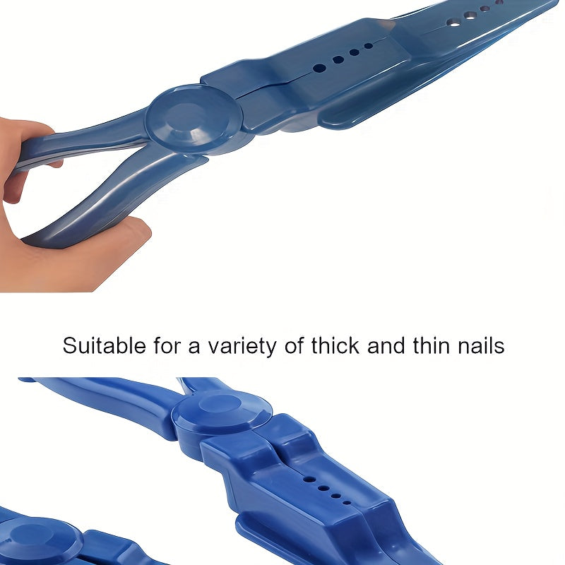 Blue Plastic Nail Auxiliary Pliers – Hammer-Friendly, Safety Protection Finger Pliers for Household & Outdoor Use