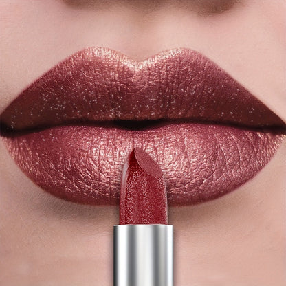 Long-Lasting Moisturizing Lipstick & Gloss Set - Shimmering Pearlescent Finish in Pink, Purple, Red, Golden & Black, Hydrating Non-Fading Formula for All Skin Types [Fast Arrival]
