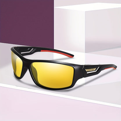 Polarized Night Vision Sunglasses for Driving & Cycling – UV400 Protection, Windproof Eyewear for Men & Women