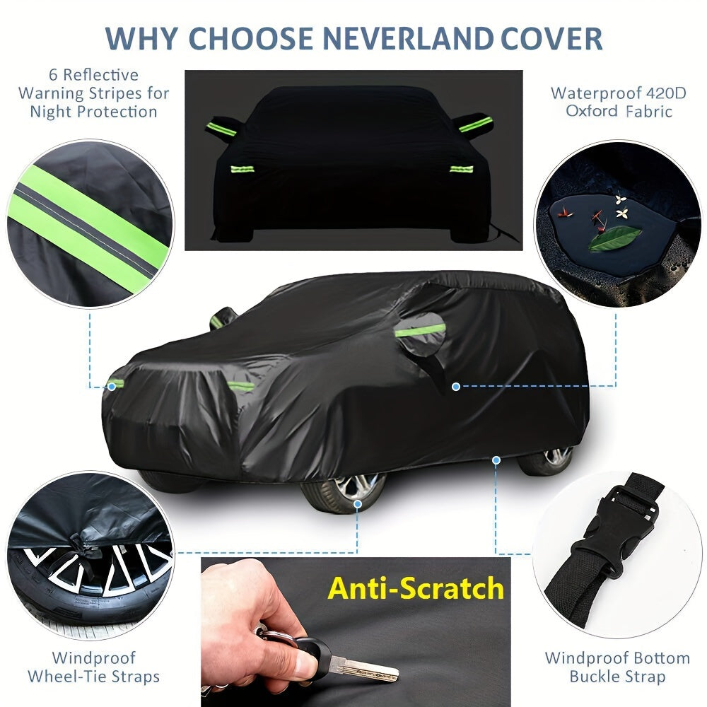 All-Weather Full Car SUV Cover - Dust, Rain & UV Resistant Protection