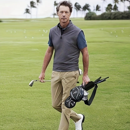 Compact & Lightweight Golf Club Bag - Waterproof Nylon, Adjustable Shoulder Strap, Fits 5 Clubs, Ideal for Men & Women