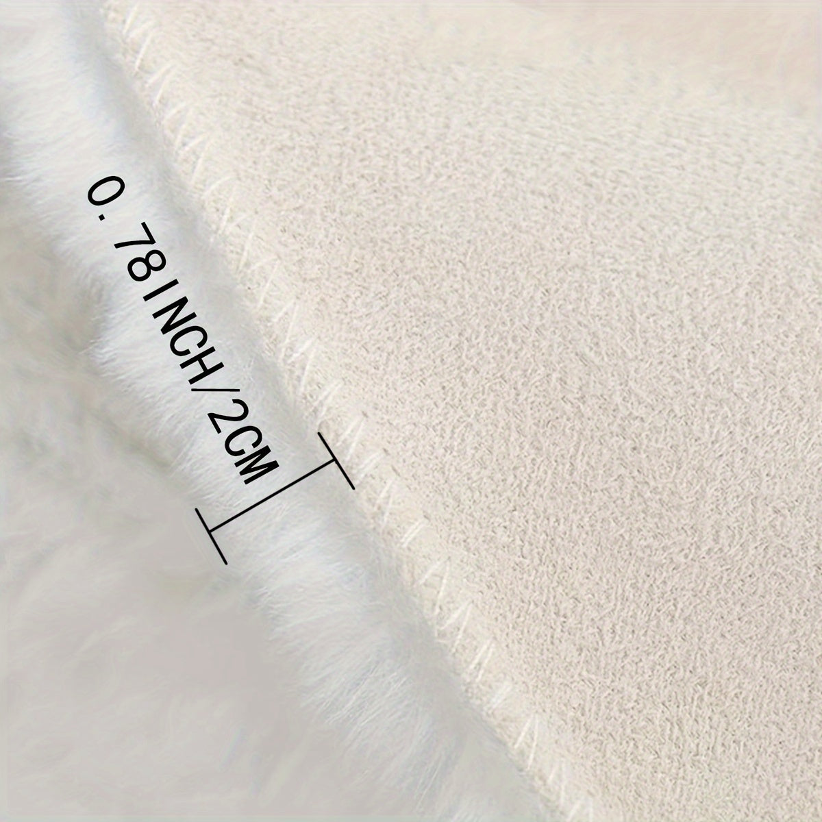 Plush Bubble Fleece Round Rug – Soft, Fluffy, Easy-to-Clean, Warm Decorative Carpet for Bedroom, Living Room, Makeup Room – Premium Indoor Rug (35.43"x35.43"/90x90cm)